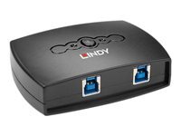 Lindy 2 Port USB 3.0 Switch - commutateur de partage des peripheriques USB - 2 ports