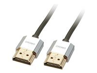 Lindy CROMO Slim High Speed HDMI Cable with Ethernet - cable HDMI avec Ethernet - 50 cm