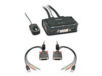 Lindy Compact 2 Port Kvm Switch - Commutateur Écran-Clavier-Souris/Audio/Usb - 2 X Kvm / Audio / Usb - 1 Utilisateur Local - De Bureau - Image 4