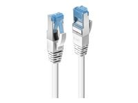 Lindy - Cordon de raccordement - RJ-45 (M) pour RJ-45 (M) - 1.5 m - SFTP, PiMF - CAT 6a - sans halogène, sans crochet - blanc