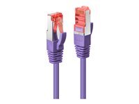 Lindy - Cordon de raccordement - RJ-45 (M) pour RJ-45 (M) - 1 m - SFTP, PiMF - CAT 6 - sans crochet - violet
