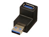 Lindy USB 3.0 90 Degree Down Type A Male to A Female Right Angle Adapter - adaptateur USB - USB Type B pour USB type A