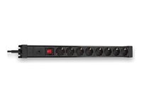 Lindy Multiprise 73104 8 prises Type F avec interrupteur 3500 W intérieur
