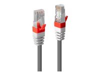 Lindy - Cordon de raccordement - RJ-45 (M) pour RJ-45 (M) - 7.5 m - Paire torsadée blindée (SSTP) - CAT 6a - sans halogène, moulé, bloqué - gris