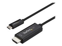 StarTech.com (1M) Usb C To Hdmi Cable, 4K 60Hz Usb Type C To Hdmi 2.0 Video Adapter Cable, Thunderbolt 3 Compatible, Laptop To Hdmi Monitor/Display, Dp 1.2 Alt Mode Hbr2 Cable, Black 4K Usb-C Video Cable (Cdp2hd1mbnl) Cable Adaptateur Hdmi / Usb 3Ft de I - Image 1