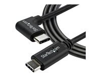 StarTech.com Cable Usb-C Coude A Angle Droit De 1 Cordon Usb-C Vers Usb-C A 90 Â° Cable De Charge Usb Type-C M/M Usb 2.0 Cable Usb De Type-C 24 Pin Usb-C Pour 24 Pin Usb-C 1 1M Noir de Inmac Wstore