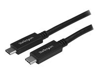 StarTech.com Cable Usb-C Vers Usb-C De 1 Cordon Usb Type C Vers Usb Type C M/M Usb 3.0 (5Gb/S) Cable Usb De Type-C 24 Pin Usb-C Pour 24 Pin Usb-C 1 1M Noir de Inmac Wstore