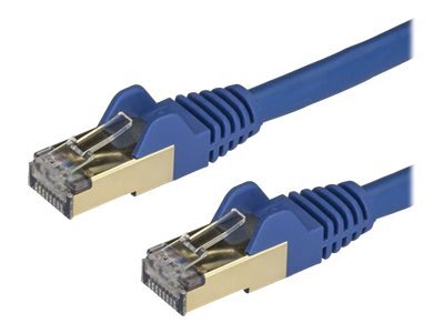 StarTech.com Cble rseau Cat6a STP de 50 cm - Bleu