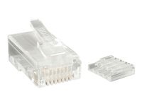 StarTech.com Cat 6 RJ45 Stranded Modular Plug Connector - 50 Pack (CRJ45C6STR50) - connecteur de reseau - clair