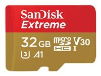 SanDisk Extreme - carte mmoire flash - 32 Go - microSDHC UHS-I
