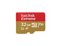 SanDisk Extreme - carte memoire flash - 32 Go - microSDHC UHS-I