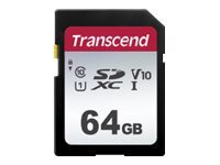Transcend 300S - carte memoire flash - 64 Go - SDXC UHS-I