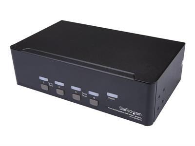 StarTech.com Switch KVM double affichage DP  4 ports