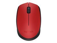 Logitech M171 - souris - 2.4 GHz - noir, rouge