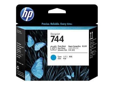 HP 744 - cyan, photo noire - tte d\'impression