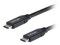 StarTech.com Cable Usb-C Vers Usb-C Avec Power Delivery 5A De 1 Cordon Usb 2.0 Type-C Certifie Usb-If Cable Usb De Type-C 24 Pin Usb-C Pour 24 Pin Usb-C 1 Taille 5 Noir de Inmac Wstore