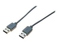Cordon USB 2.0 type A / A gris - 5,0 m