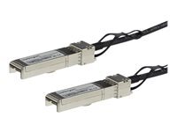 StarTech.com Cable SFP+ a connexion directe de 50 cm - Compatible avec Cisco SFP-H10GB-CU1M Cordon 10G Twinax passif cable d'attache 10GBase noir