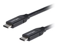StarTech.com Cable Usb-C Vers Usb-C Avec Power Delivery 5A De 50 Cm Cordon Usb 2.0 Type-C Certifie Usb-If Cable Usb De Type-C 24 Pin Usb-C Pour 24 Pin Usb-C 50 Cm Taille 5 Noir de Inmac Wstore