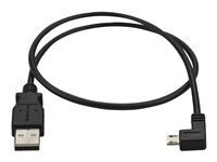 StarTech.com Cable Usb Vers Micro Usb Coude A Angle Gauche De 50 Cm Cordon De Charge / Synchronisation Micro Usb 0,25 Mmâ² M/M Cable Usb Micro-Usb De Type B Pour Usb 50 Cm Taille 0.25 Noir de Inmac Wstore
