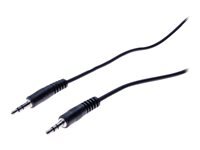 Cordon streo jack 3.5 mm noir - 10 m