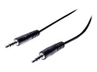 Cordon streo jack 3.5 mm noir - 5 m