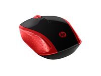 HP 200 - souris - 2.4 GHz - rouge