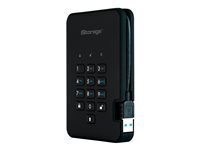 iStorage diskAshur² Disque dur chiffré 500 Go externe portable USB 3.1 Gen 1 5400 toursmin mémoire tampon : 8 Mo AES 256 bits FIPS 197 fantôme Conformité TAA