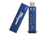 Istorage datAshur PRO - Clé USB - chiffré - FIPS 140-2 Level 3 - 64 Go - USB 3.0