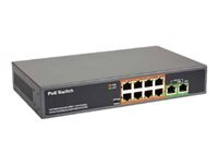 MCL Samar ETS-HFSW8/2-P - Commutateur - 10 x 10/100 (8 PoE) - de bureau - PoE