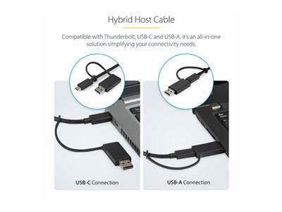 StarTech.com Base USB-C/A  deux crans - PD 60 W