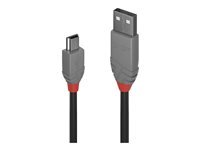 Lindy Anthra Line - cable USB - USB pour mini USB type B - 5 m