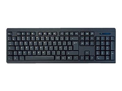 MCL Samar ACK-301W/N - clavier - AZERTY - Franais - noir Priphrique d\'entre