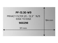 PORT Privacy filter 2d - 13.3in 16/9 edge to edge - 311 x 184 900298