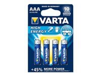 Varta High Energy 04903 batterie - 4 x AAA - Alcaline