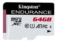 Kingston Technology High Endurance 64 Go MicroSD UHS-I Classe 10 Rouge - vue 2