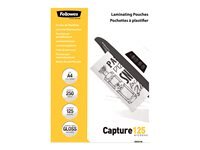 Fellowes Laminating Pouches Capture 125 micron - 250 - A4 - pochettes plastifies