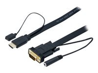 Cordon / convertisseur HDMI vers VGA+ audio - 1,80M