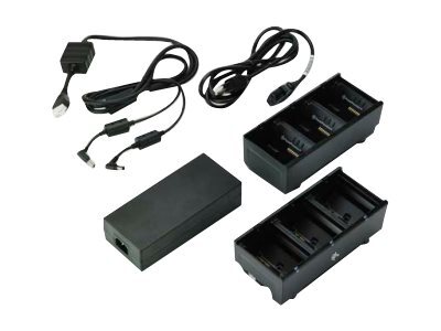 Zebra Dual 3-Slot Battery Charger Connected via Y Cable - chargeur de batteries