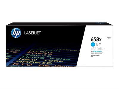 HP 658X - haute capacit - cyan - original - LaserJet - cartouche de toner (W2001X)