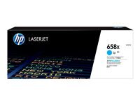 HP 658X - haute capacit - cyan - original - LaserJet - cartouche de toner (W2001X)