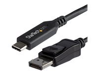StarTech.com Cable adaptateur USB-C vers DisplayPort de 1,8 m - 8K a 30 Hz - Compatible Thunderbolt 3 - HBR3 (CDP2DP146B) - adaptateur video externe - noir