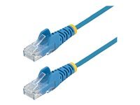 StarTech.com Cable Reseau Ethernet Rj45 Cat6 De 2 Cordon De Brassage Mince Cat 6 Utp Sans Crochet Fil Gigabit (N6pat200cmbls) Cordon De Raccordement 2 2M Bleu de Inmac Wstore