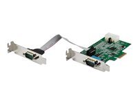 StarTech.com Carte serie PCI Express a 2 ports RS232 avec UART 16950 - Compatible Windows et Linux - 921.4 Kbps (PEX1S953LP) (PEX2S953LP) - adaptateur serie - PCIe - RS-232 x 2