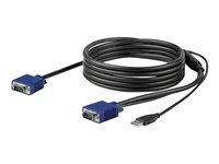 StarTech.com 10 ft. (3 m) USB KVM Cable for StarTech.com Rackmount Consoles - VGA and USB KVM Console Cable (RKCONSUV10) - cable video / USB - 3 m