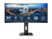 Philips Moniteur incurvé 346B1C 86 cm 34 Pouces HDMI DisplayPort USB C hub USB 3440 x 1440 100 Hz FreeSync Temps de réponse de 5 ms - vue 7