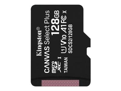 Kingston Canvas Select Plus - carte mmoire flash - 128 Go - microSDXC UHS-I