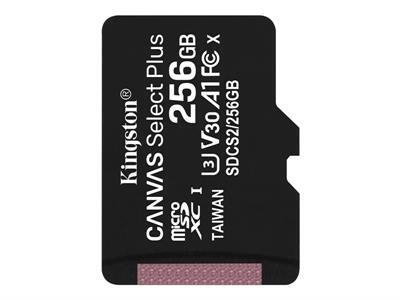 Kingston Canvas Select Plus - carte mmoire flash - 256 Go - microSDXC UHS-I