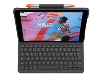 Logitech Slim Folio - clavier et tui - franais - graphite