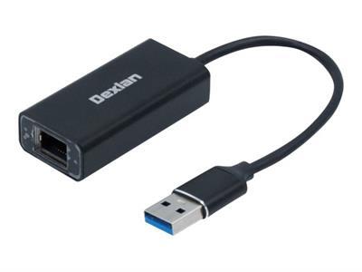 Dexlan DX-ALU3G - adaptateur rseau - USB 3.0 - Gigabit Ethernet x 1